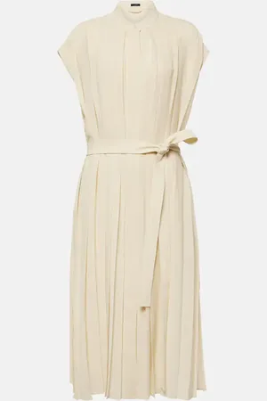 Joseph Vestido midi Davidge plisado