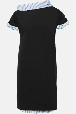 DRIES VAN NOTEN Vestido midi de jersey de algodón