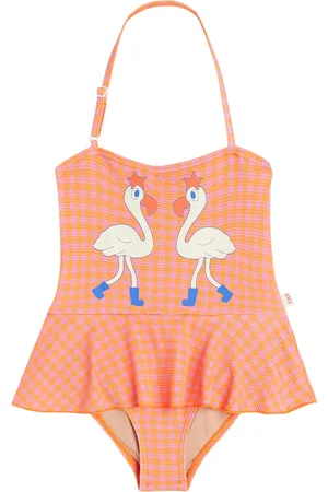 Tiny Cottons Bañador Flamingos a cuadros