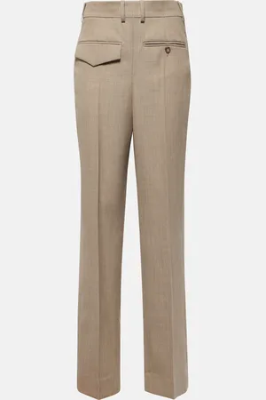 Victoria Beckham Pantalones rectos de lana virgen
