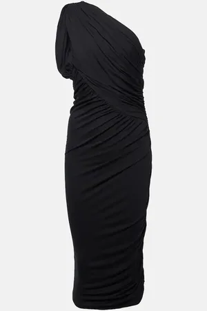 Rick Owens Vestido midi Amira Lilies de jersey drapeado
