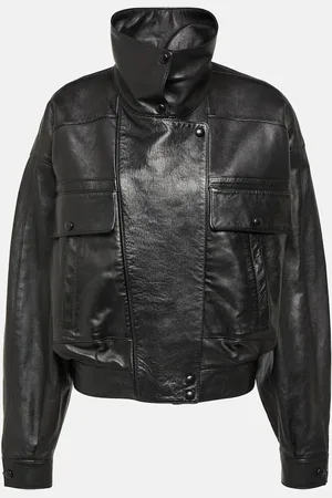 Saint Laurent Chaqueta bomber de piel