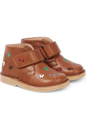 Petit Nord Botas de piel bordadas