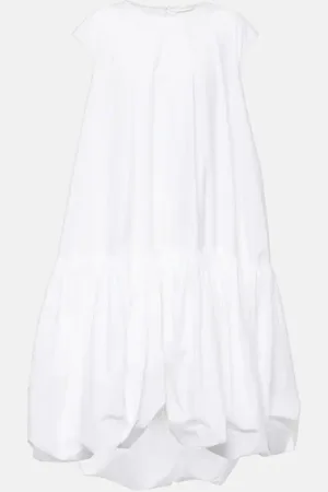 The Row Vestido midi Tadao de popelín de algodón