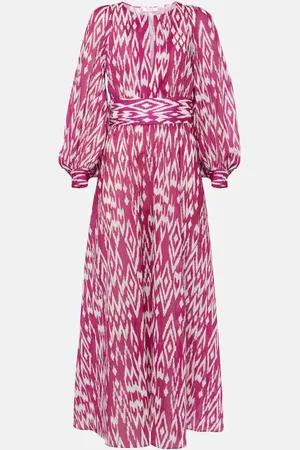 ERES Vestido largo Tornado con mangas abullonadas