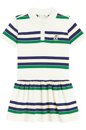 BONPOINT Vestido Damia de algodón a rayas