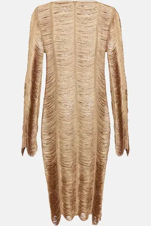 Tom Ford Vestido corto con flecos
