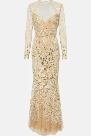 Elie saab Vestido de fiesta Atom de tul con lentejuelas