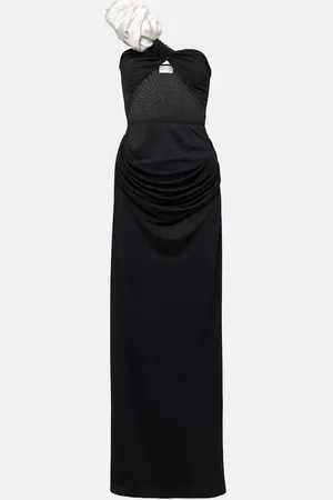 MAGDA BUTRYM Vestido de fiesta con volantes y aberturas