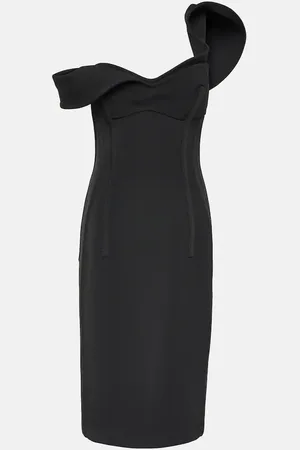 Bottega Veneta Vestido bustier asimétrico de lana