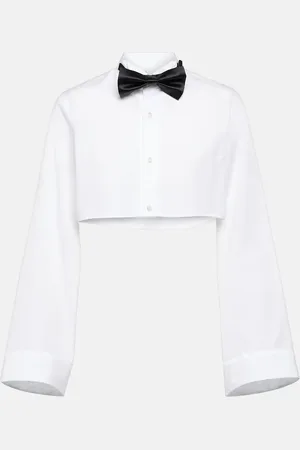 NOIR KEI NINOMIYA Camisa cropped de algodón