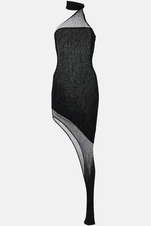 AYA MUSE Vestido midi Larsen asimétrico