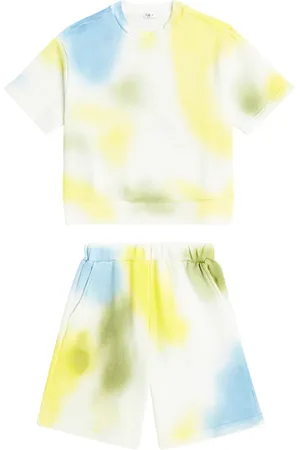 Il gufo Set de camiseta y shorts algodón tie-dye