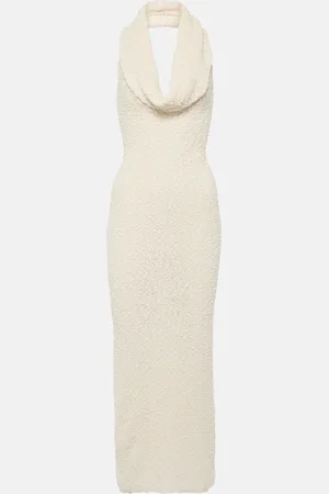 MAGDA BUTRYM Vestido midi de bouclé de algodón