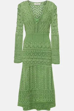 Dorothee Schumacher Vestido midi Seductive Lace de pointelle