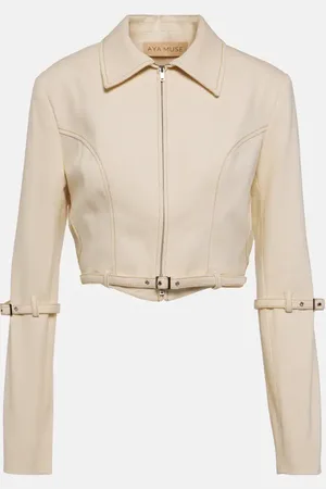 AYA MUSE Chaqueta cropped Tuxis de denim