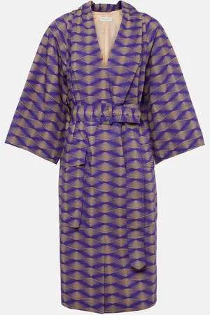 DRIES VAN NOTEN Vestido midi de popelín de algodón