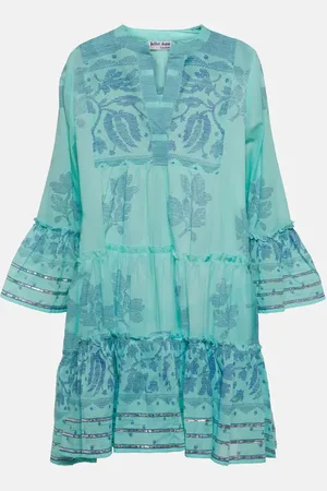 Juliet Dunn Vestido corto de algodón estampado