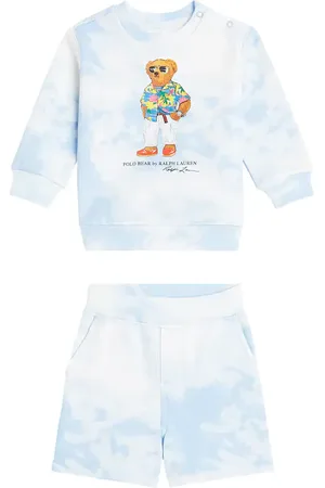 Ralph Lauren Bebé - set Polo Bear de sudadera y shorts