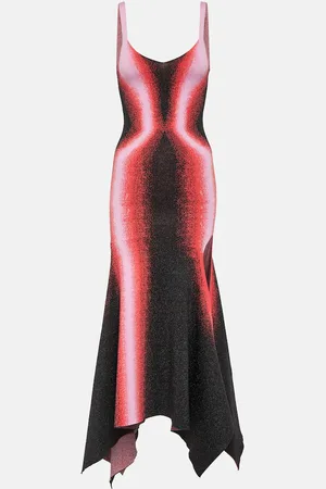 Y / PROJECT Vestido midi de punto estampado