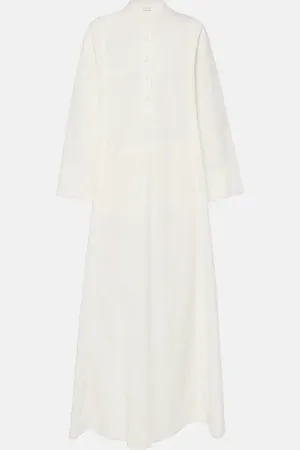 DRIES VAN NOTEN Vestido camisero largo de algodón