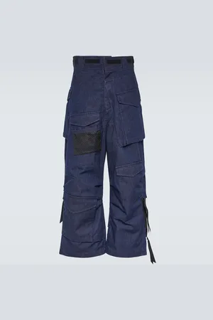 JUNYA WATANABE Pantalones cargo deconstruidos de denim