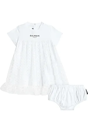 Balmain Set de vestido y braga de algodón con lunares