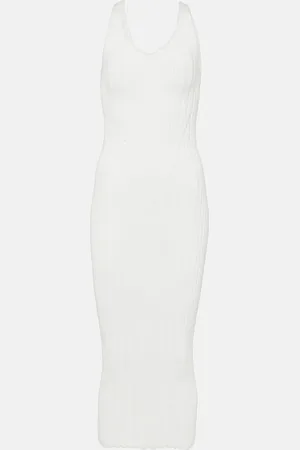 Khaite Vestido midi Ottilie de mezcla de algodón