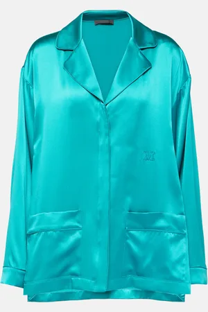 Max Mara Camisa de pijama Elegante Vasaio de seda