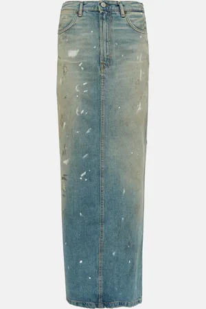 Acne Studios Falda larga de denim