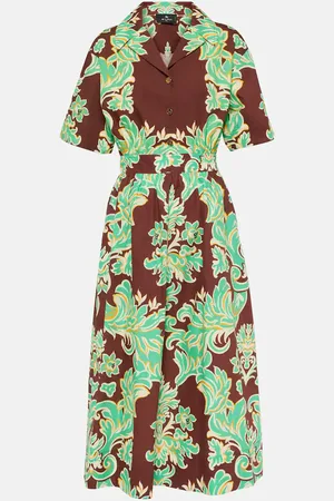 Etro Vestido camisero de algodón