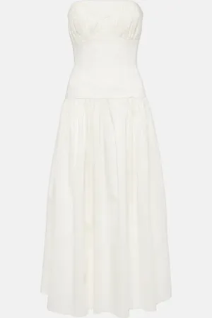 TOVE Vestido midi Lauryn de popelín