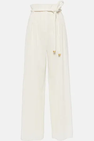 Loro Piana Pantalones anchos Tristin de mezcla de algodón