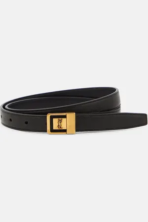 Saint Laurent Cinturón La 66 de piel