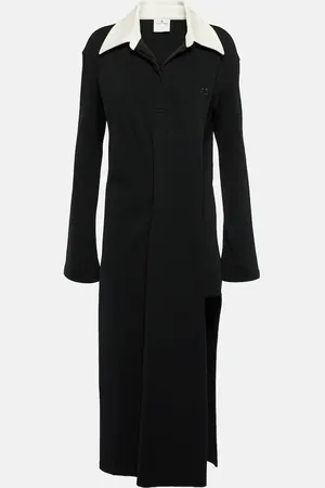 Courrèges Courrèges Vestido polo Twist de piqué de algodón