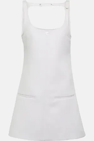 Courrèges Courrèges Vestido corto Reedition con abertura y logo