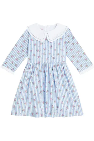 La Coqueta Vestido Provenza floral a rayas