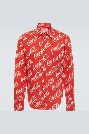 ERL X Coca-Cola® camisa de algodón y lino