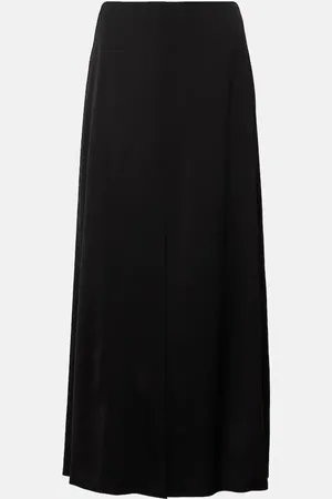 DRIES VAN NOTEN Falda larga de crepé satén