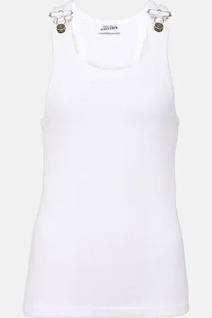 Jean Paul Gaultier Tank top acanalado de algodón