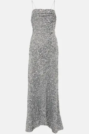 Ganni Vestido lencero con lentejuelas