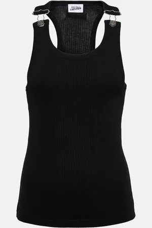 Jean Paul Gaultier Tank top acanalado de algodón