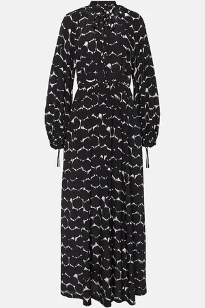 Max Mara Vestido largo Urbania de seda estampado