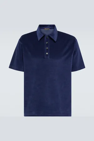 Loro Piana Polo Tsubaki de chenilla de algodón y seda