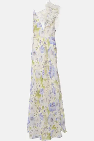 ZIMMERMANN Vestido lencero Natura de lino y seda de organza