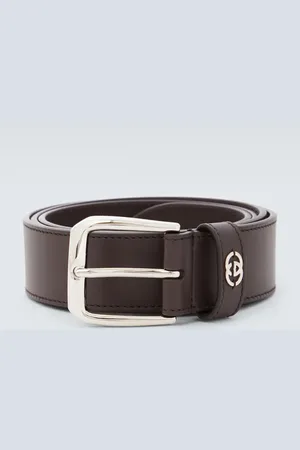 Gucci Cinturón de piel con GG