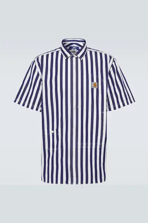 JUNYA WATANABE X Carhartt camisa bowling de algodón a rayas