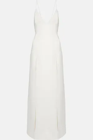 Khaite Vestido lencero Nonya de crepé satén
