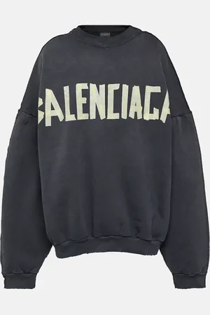 Balenciaga Sudadera de jersey de algodón con logo