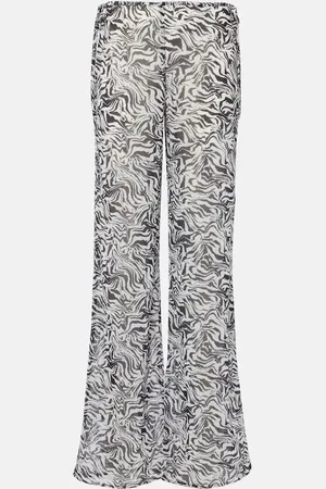 Bananhot Pantalones anchos estampados de tiro bajo
